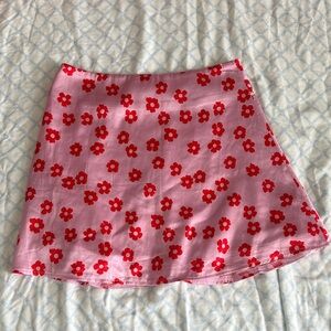 princess polly Floral Pink Skirt